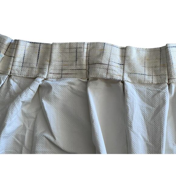 Sears Roebuck 80s Curtains Pair Yellow Woven Textured Retro Pinch Pleat 24x60 - Picture 4 of 8